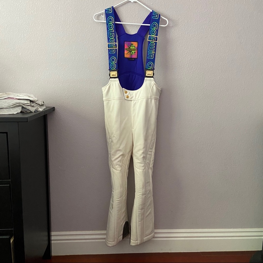 Goldwin white ski pants